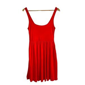 Sunday Best Aritzia Red Sleeveless Scoop Neck Mini Dress Size Small